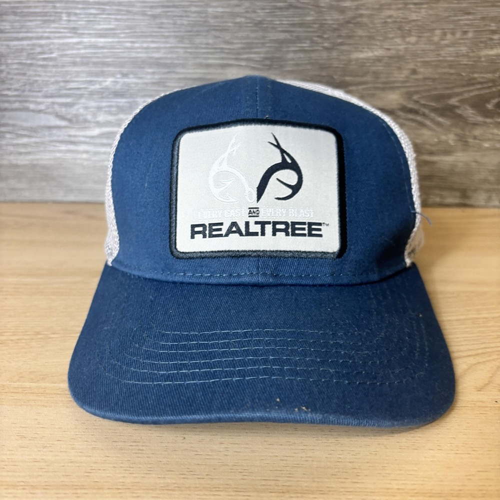 Realtree Hat Cap Snap Back Mesh Trucker Patch Every Cast Every Blast Mens